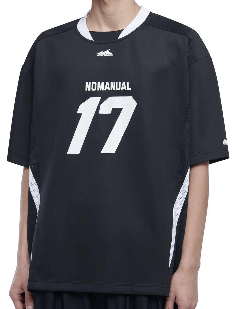 【NOMANUAL】17 MESH BLOCK FOOTBALL JERSEY