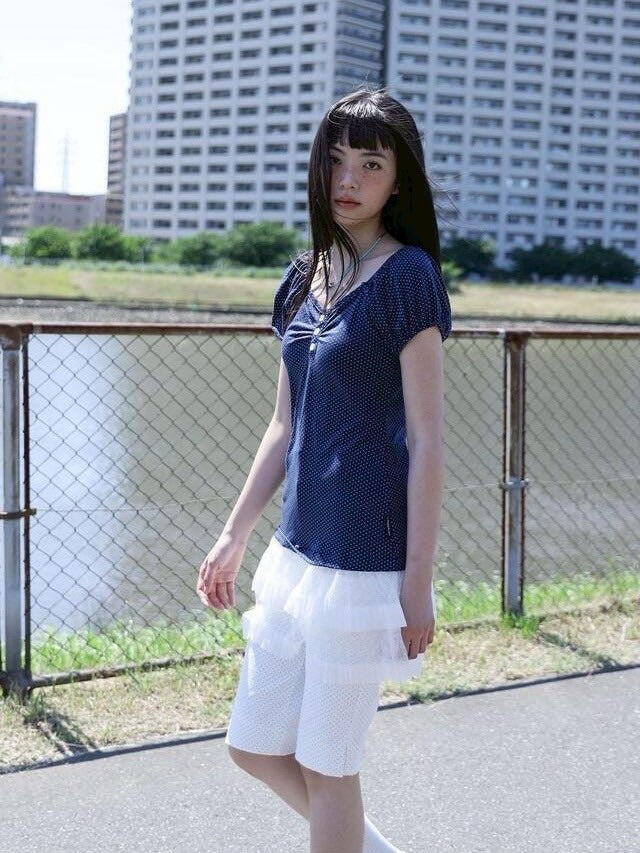 【Uglyshadow】DOTTED RUFFLE DRESS / 【アグリーシャドウ】ドットラッフルチュニック