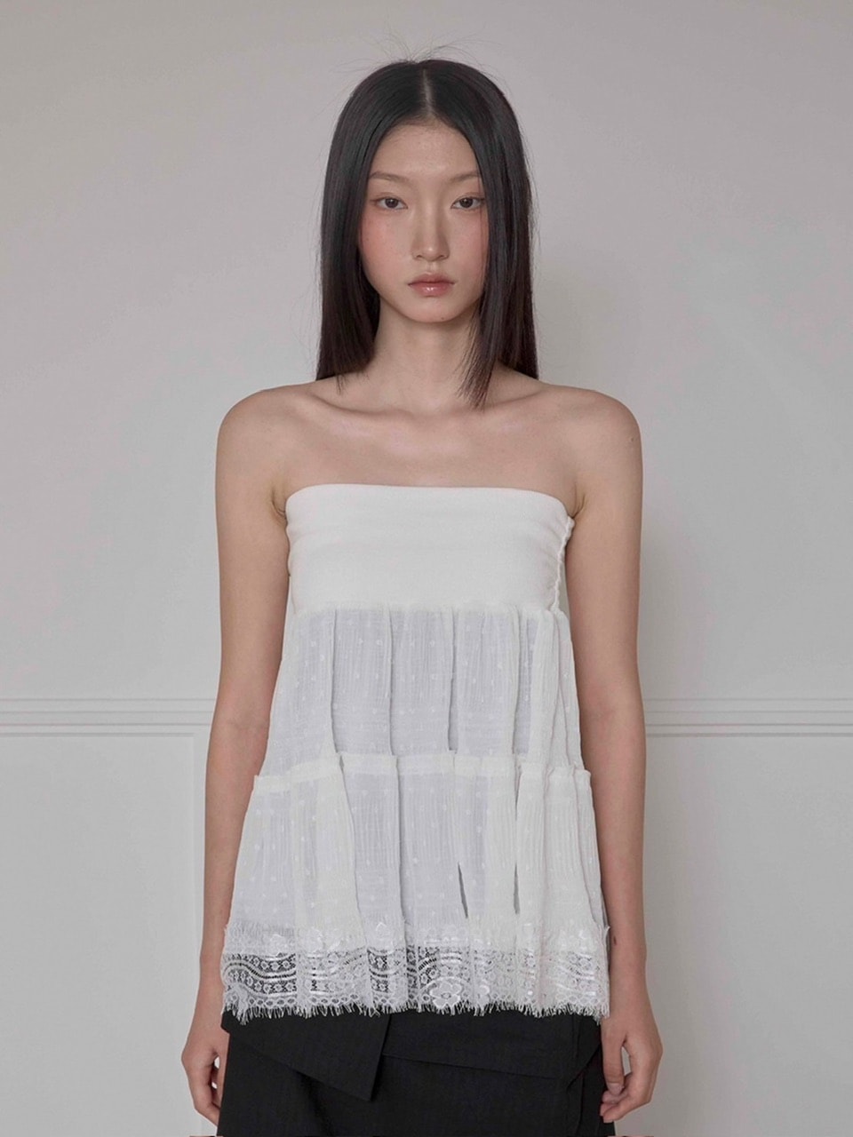 【FLAREUP】Layered Dot Ruffle Skirt