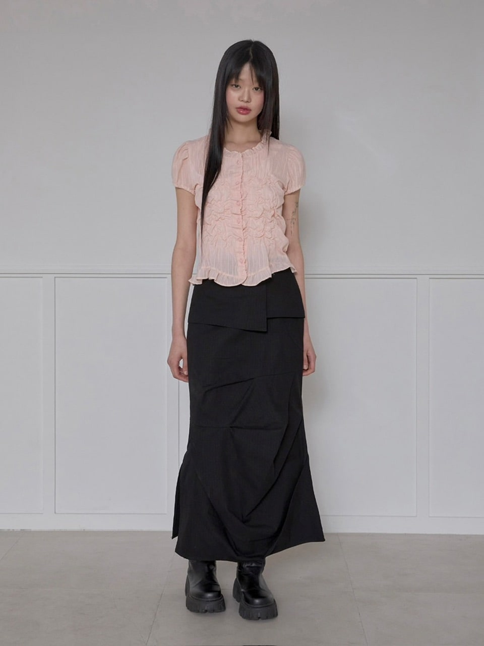 【FLAREUP】Saya Frill Puff Blouse