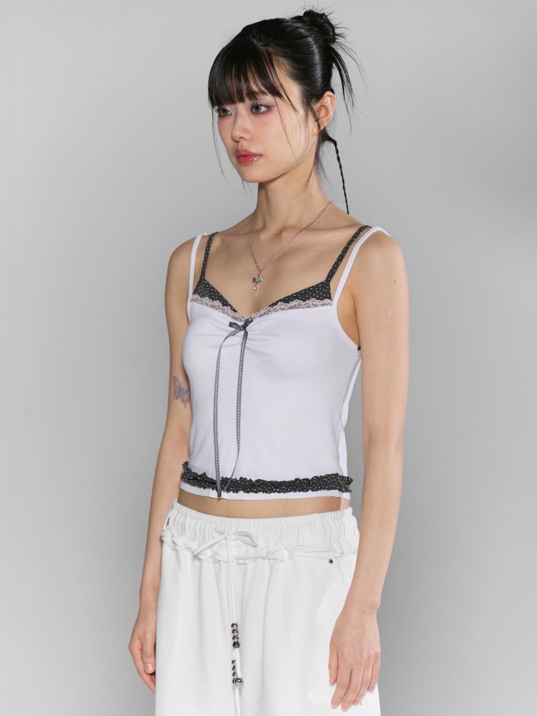 【CHERRYQUIRI】twinkle wrinkle dot sleeveless