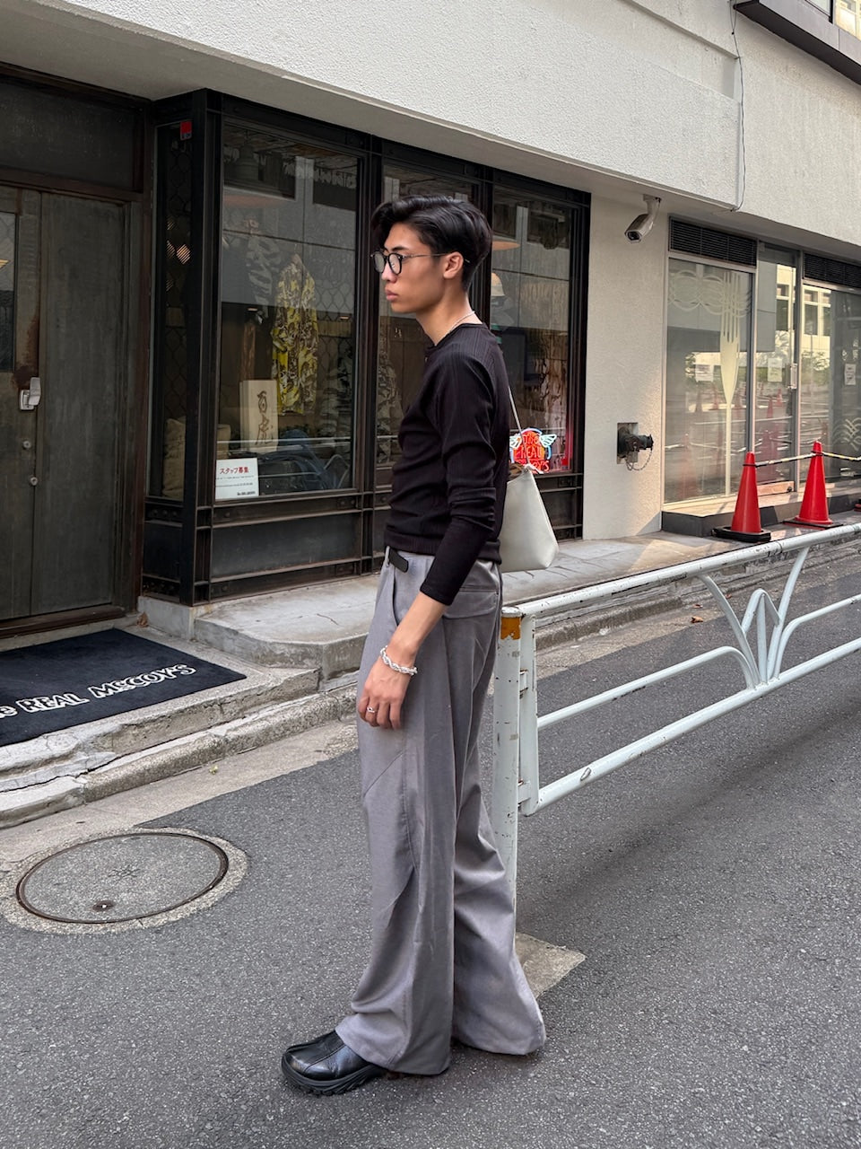 東京店WEB限定受注制【Chikashitsu +】snap rib henley neck tee / 【チカシツプラス】スナップリブヘンリーネックTシャツ (4color)