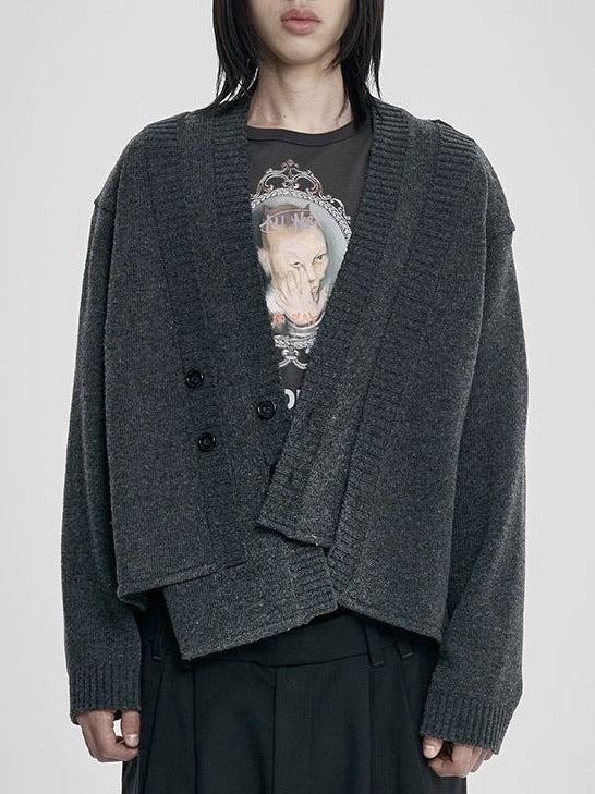 【AJOBYAJO】Double Layered Cardigan / 【アジョバイアジョ】ダブルレイヤードカーディガン