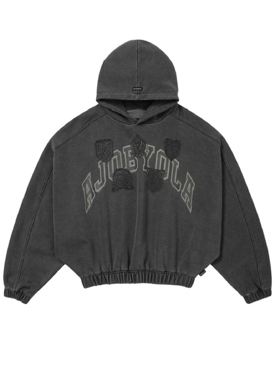 【AJOBYAJO】University Wappen Batwing Hoodie / 【アジョバイアジョ】ユニバーシティワッペンバットウィングプルオーバーパーカー