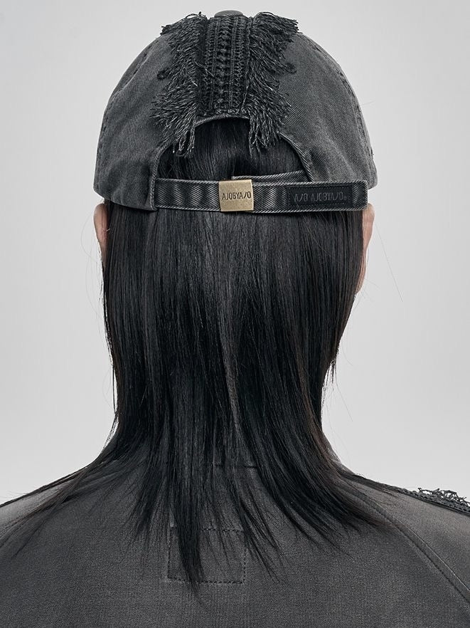 【AJOBYAJO】Lace Trimming Washed Cap / 【アジョバイアジョ】レーストリミングウォッシュドキャップ