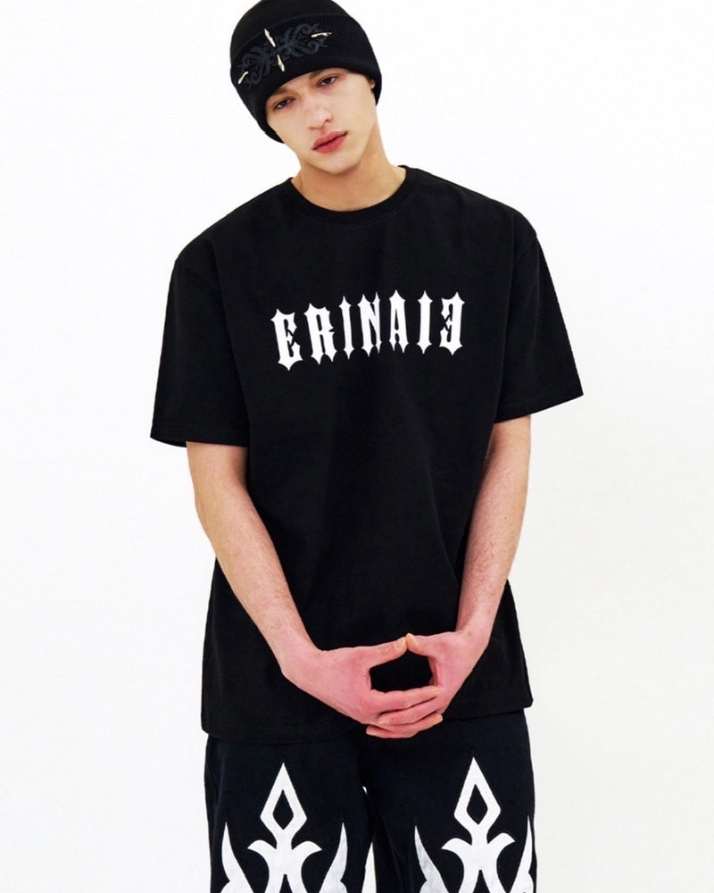 【E RIN AI E】METALLIC TRIBAL SHORT SLEEVE TEE
