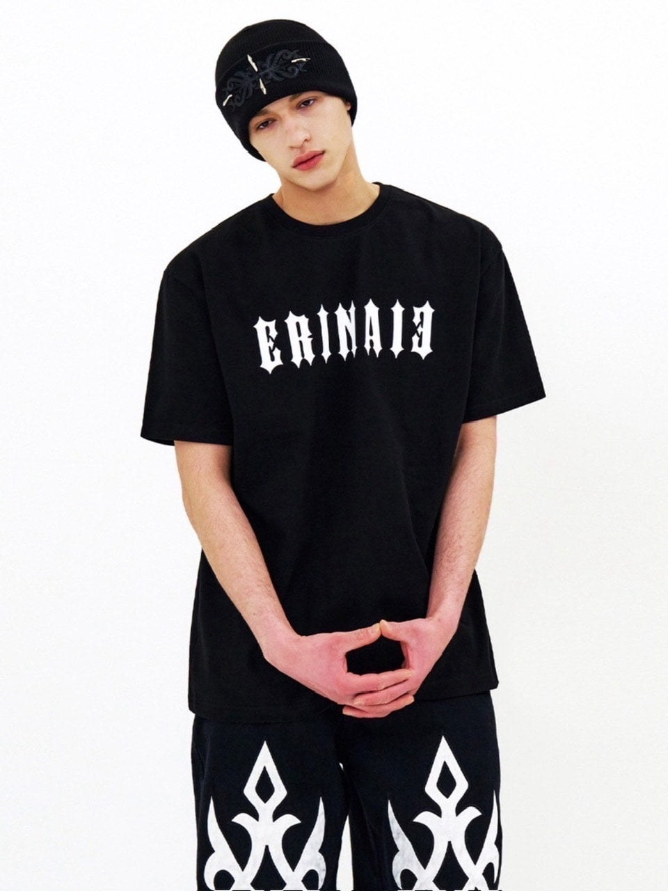 【E RIN AI E】METALLIC TRIBAL SHORT SLEEVE TEE