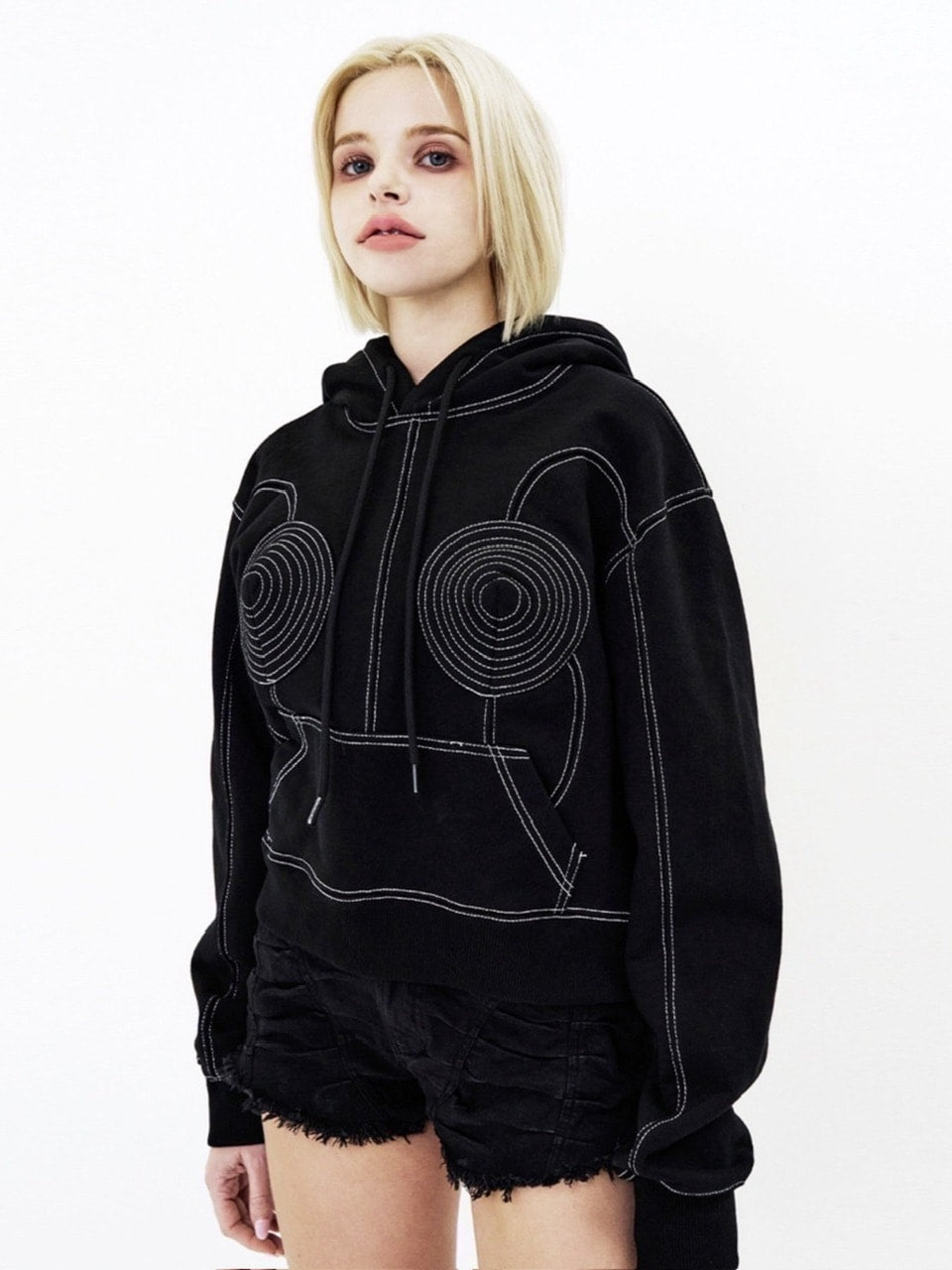 【E RIN AI E】JPG CORSET HOODIE