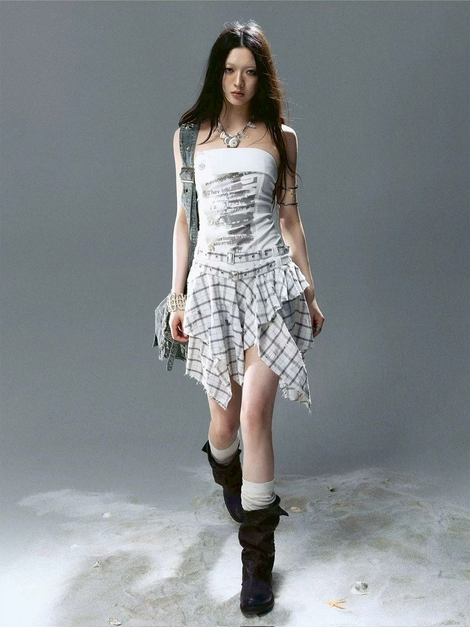 【Cest Nous】Crystal Shell Pendant Necklace / 【セヌー】クリスタルシェルネックレス