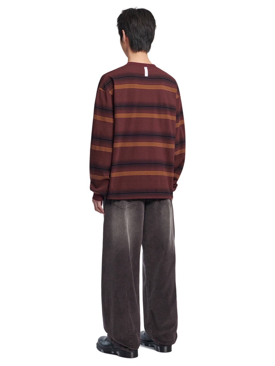 【NOMANUAL】NM STRIPED LONG SLEEVE TEE