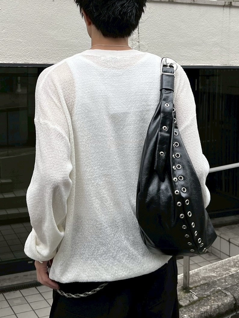 【Chikashitsu +】light touch henry neck knit / 【チカシツプラス】ライトタッチへンリーネックニット (3color)