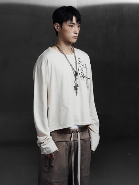 【Rosen Kreuz】CURVE-ARM CROSS LONG SLEEVE