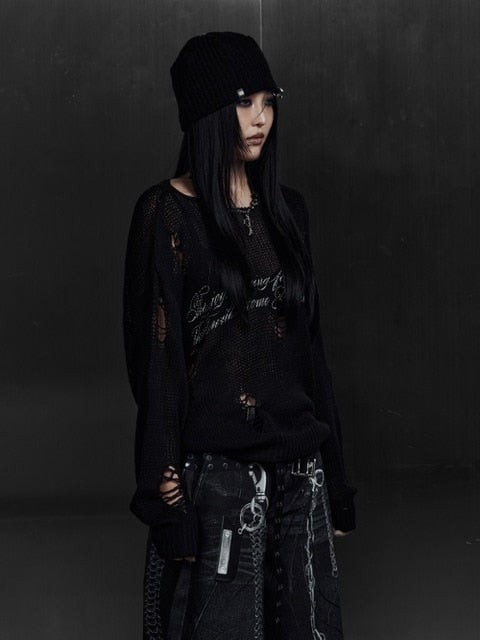 【Rosen Kreuz】LOOSE MESH KNIT