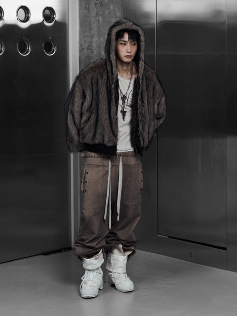 【Rosen Kreuz】EYELET EDGE Set-Up LAYERED SWEAT PANTS