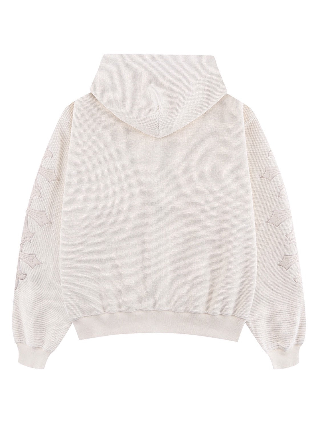 【SUPPLIER】Cross Leather Patch Thermal Zip Hoodie / 【サプライヤー】クロスレザーパッチサーマルジップアップパーカー