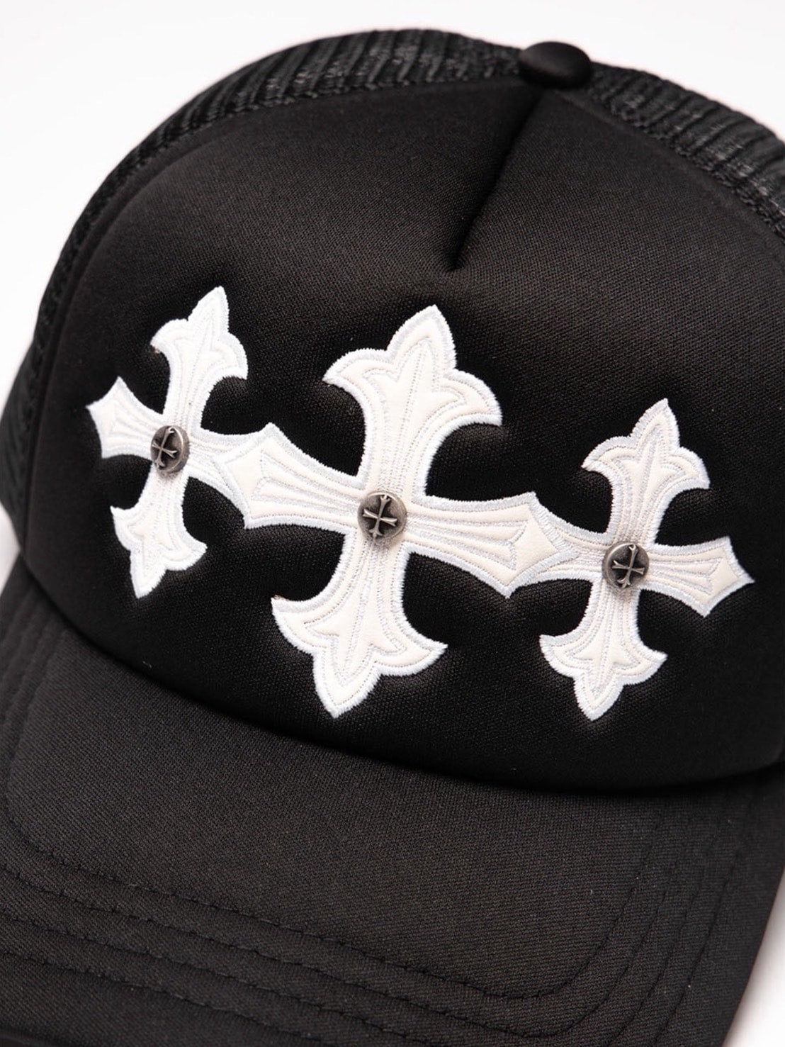 1/30 再入荷【SUPPLIER】Cross Leather Patch Mesh Cap / 【サプライヤー】クロスパッチメッシュキャップ