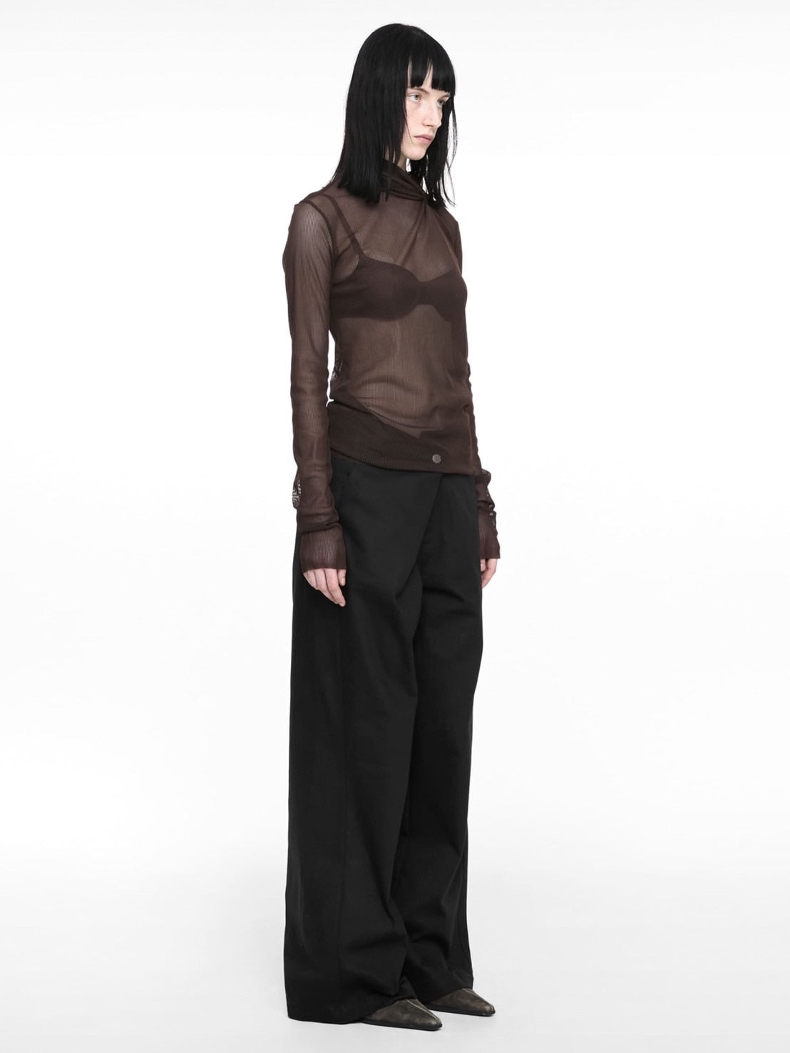 【NACHE】FOLDED WIDE PANTS (UNISEX)