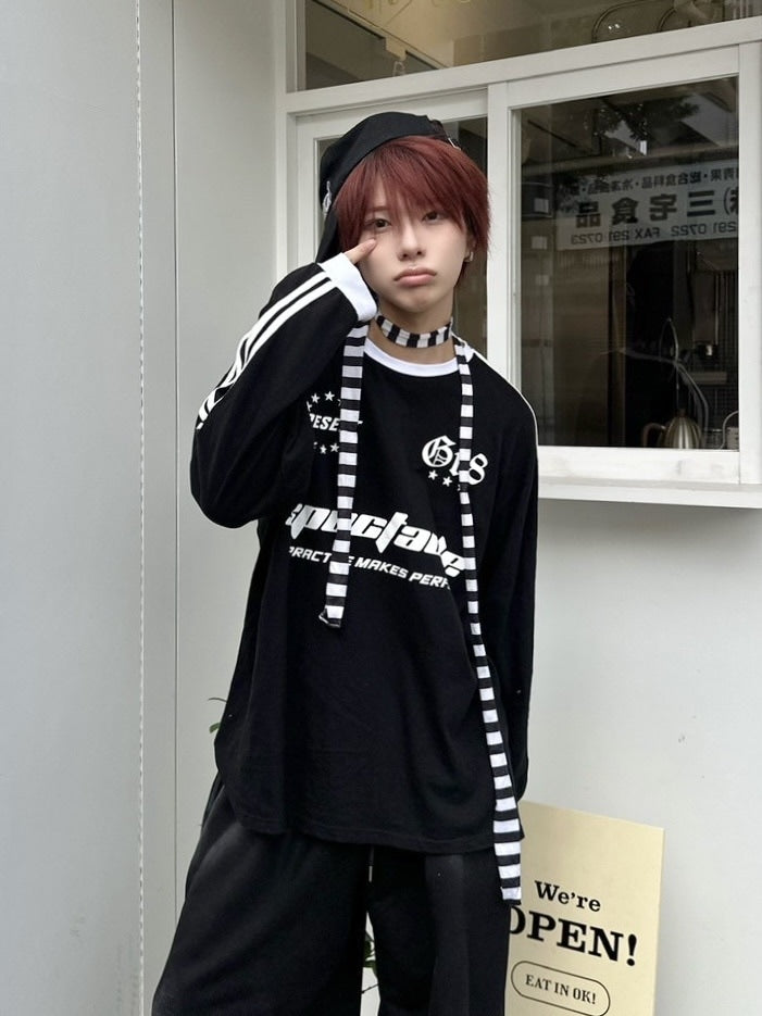 受注制【LUV CODE】sports long sleeve tee (3color)