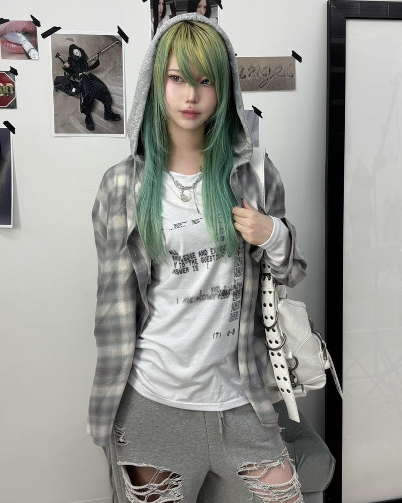 受注制【nmtc +】loose fit one shoulder long sleeve / 【エヌエムティーシープラス】ルーズフィットワンショルダー長袖Tシャツ (2color)