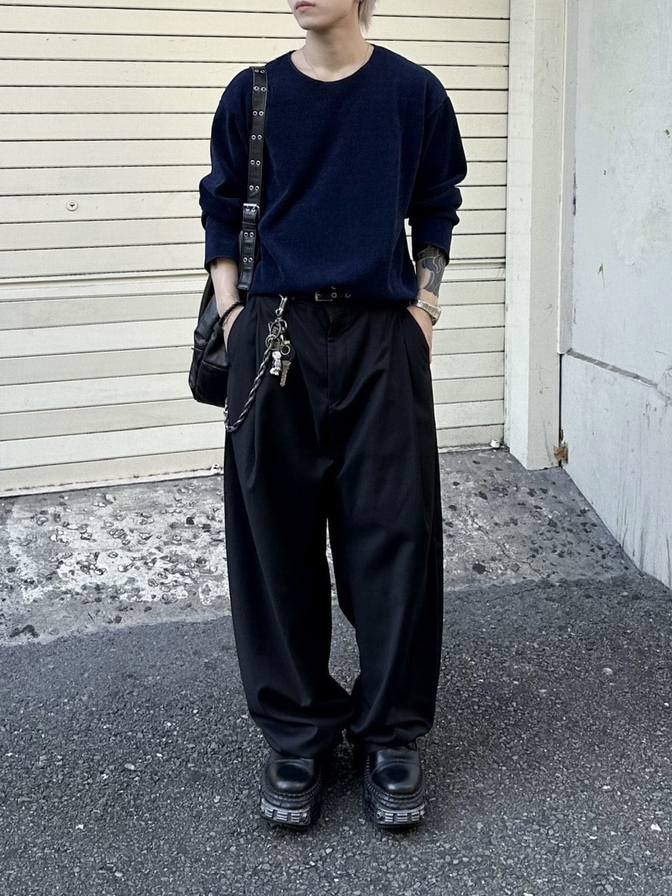 大阪店WEB限定受注制【Chikashitsu +】simple deck crew neck knit / 【チカシツプラス】シンプルデッキクルーネックニット (3color)