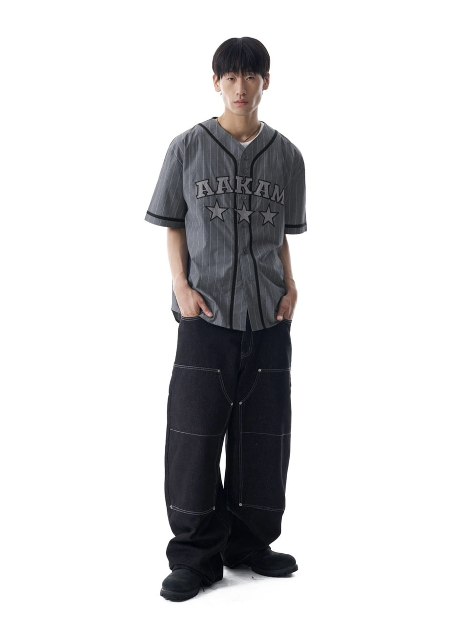 【AAKAM】Cotton Baseball Jersey
