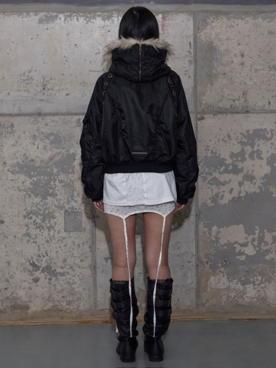 【FANCY CLUB】EYELET FUR MA-1 / 【ファンシークラブ】アイレットファーＭＡ-1