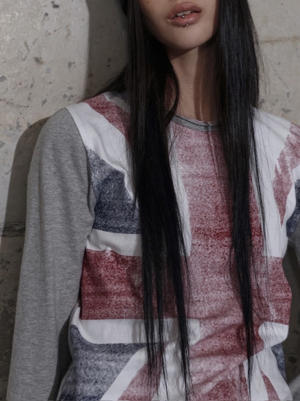 【FANCY CLUB】UNION JACK LONG SLEEVE / 【ファンシークラブ】ユニオンジャック長袖Ｔシャツ