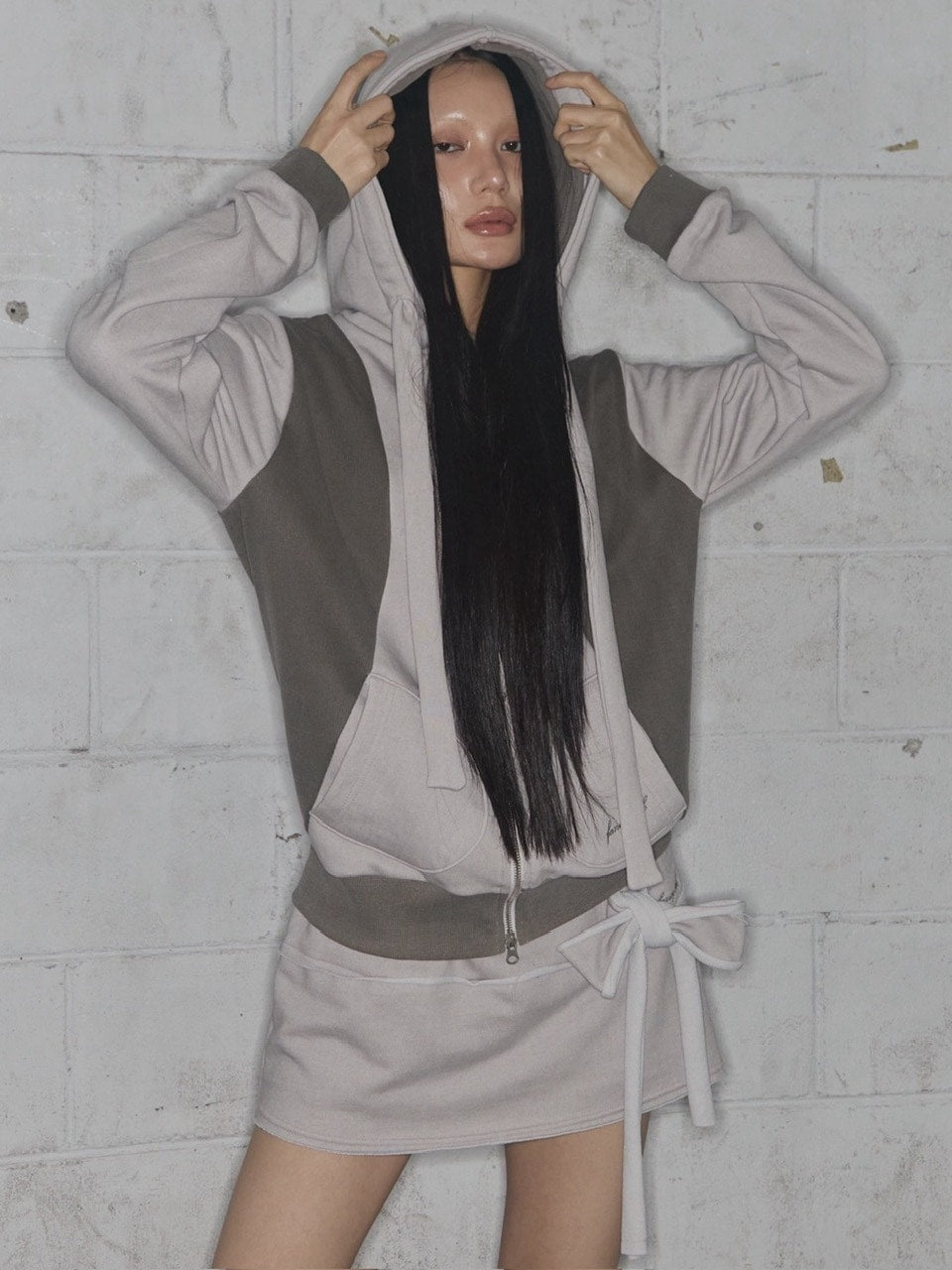 【FANCY CLUB】DYE-WASH TIE SKIRT / 【ファンシークラブ】ダイウォッシュタイスカート