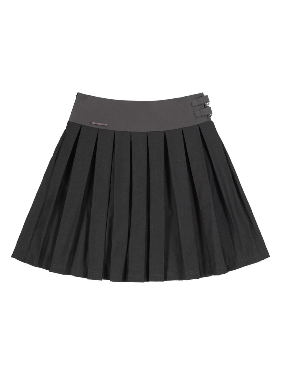 【FANCY CLUB】CLASSIC BUCKLE PLEATS MIDI SKIRT / 【ファンシークラブ】クラシックバックルプリーツミディスカート