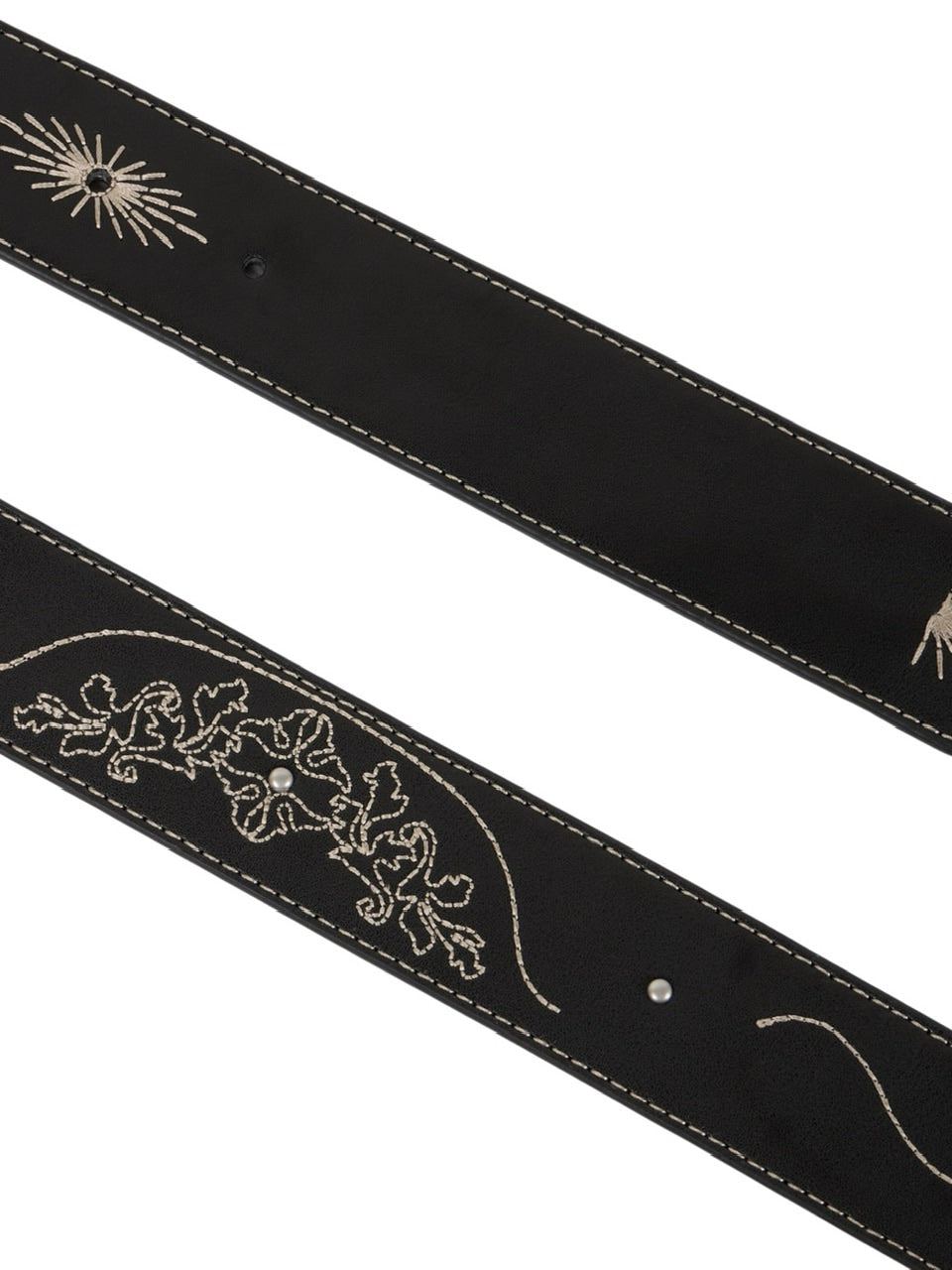 【AAKAM】Needlework Studded Belt