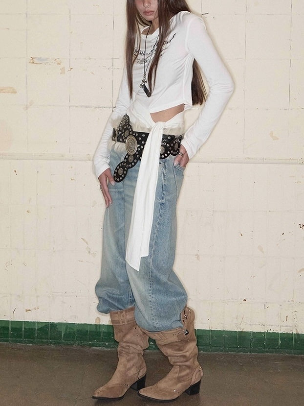 【NOT KNOWING】Cowl Tied Warm Hoodie / 【ノットノーイング】カウルタイワームフード長袖Tシャツ