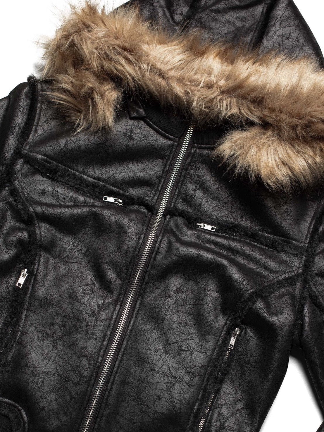 【RACER WORLDWIDE】Sheep Skin Jacket / 【レーサーワールドワイド】ベルテッドジップファージャケット