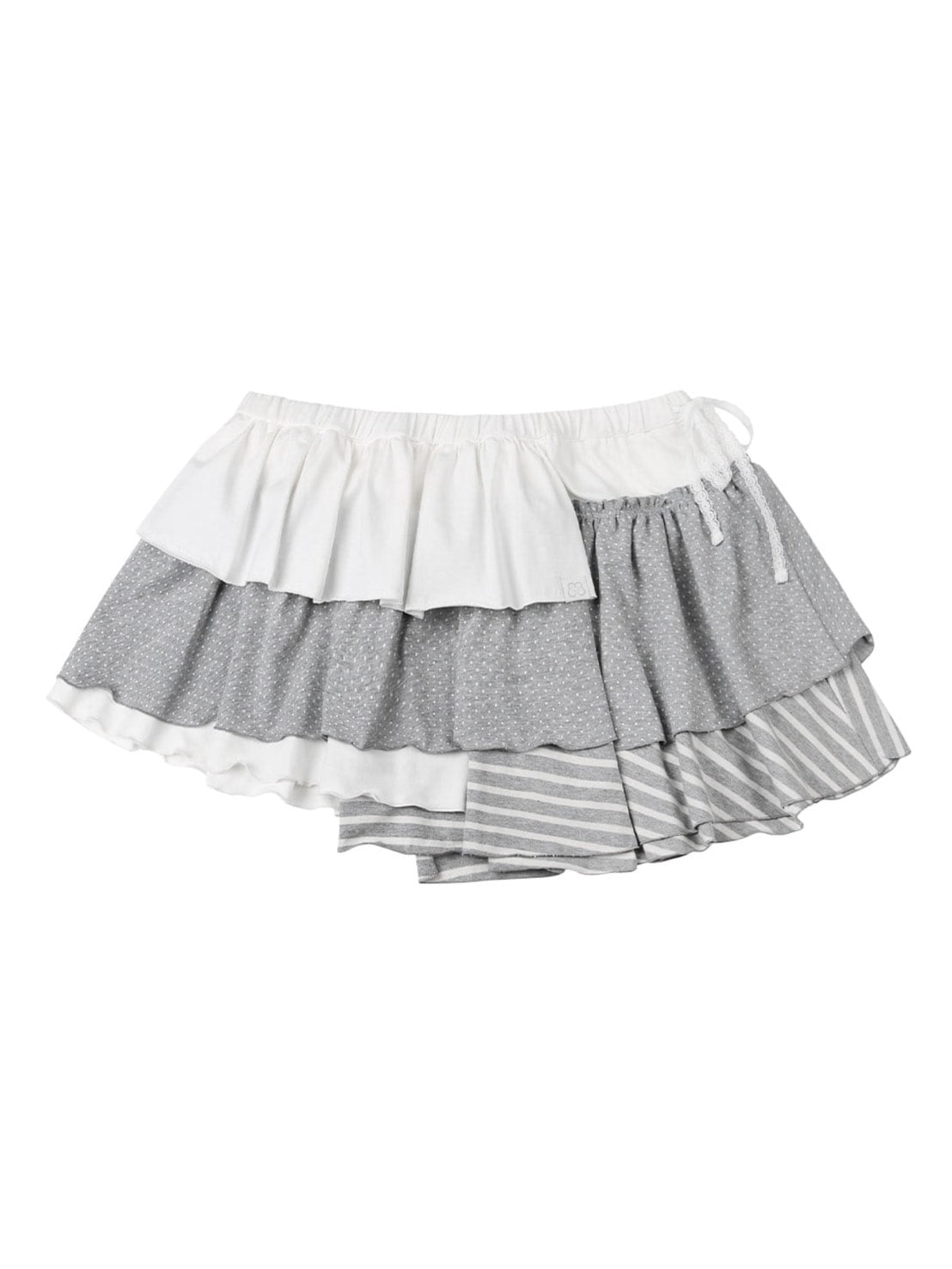 【TUOMIO】BANDED LAYERED SKIRT / 【トゥオミオ】バンディッドレイヤードスカート