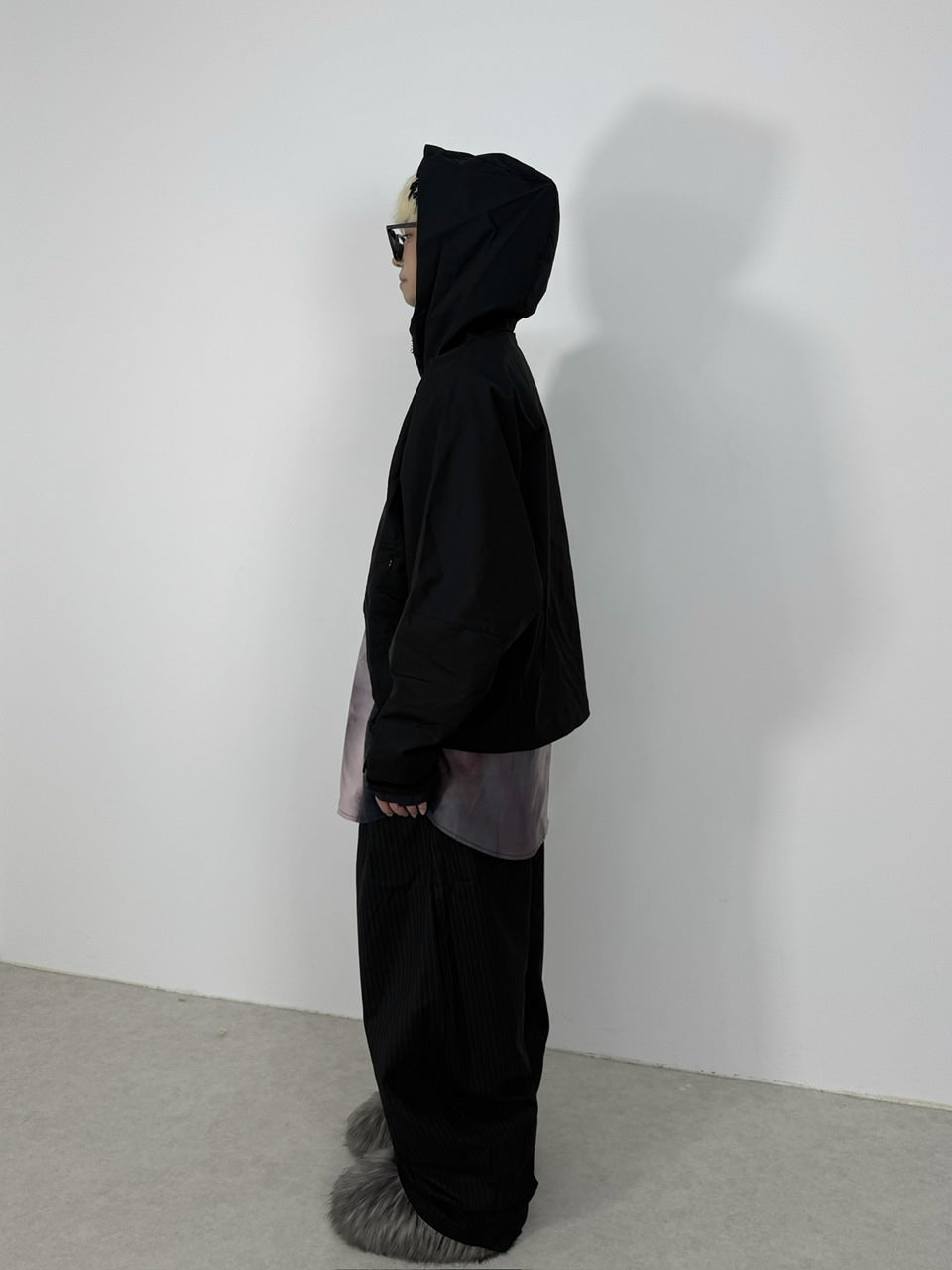 【Nerd out XU】nylon hood jacket / 【ナードアウトエックスユー】ナイロンフードジャケット (3color)