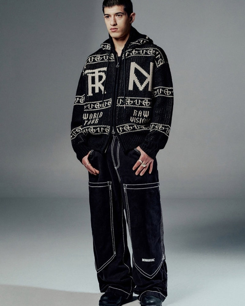 【NOMANUAL】NO RELIGION DOUBLE KNEE PANTS