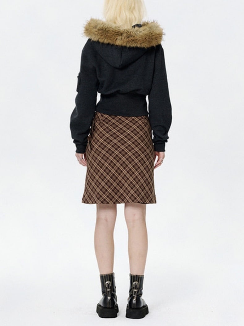 【runningHIGH】FUR ZIP UP HOODIE / 【ランニングハイ】ファージップアップパーカー