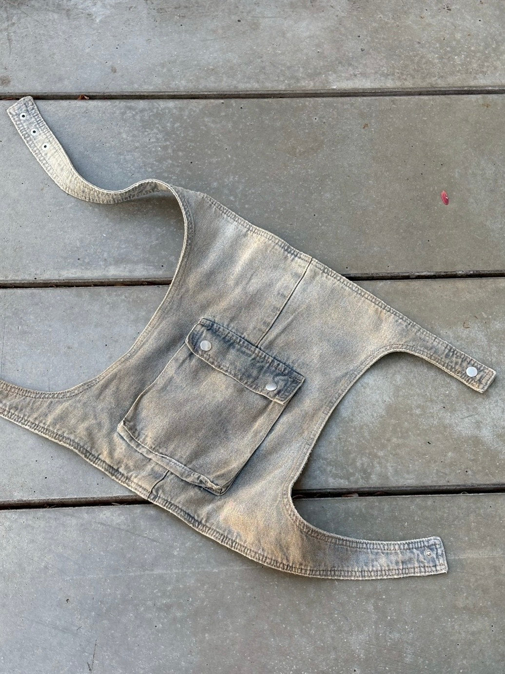 【Never mind the XU】wrap denim pants / 【ネバーマインドザエックスユー】ラップデニムパンツ