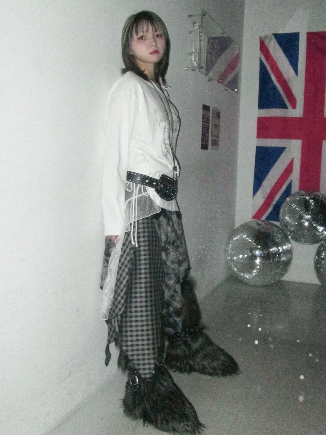 【Never mind the XU】one shoulder long sleeve / 【ネバーマインドザエックスユー】ワンショルダー長袖Tシャツ (2color)