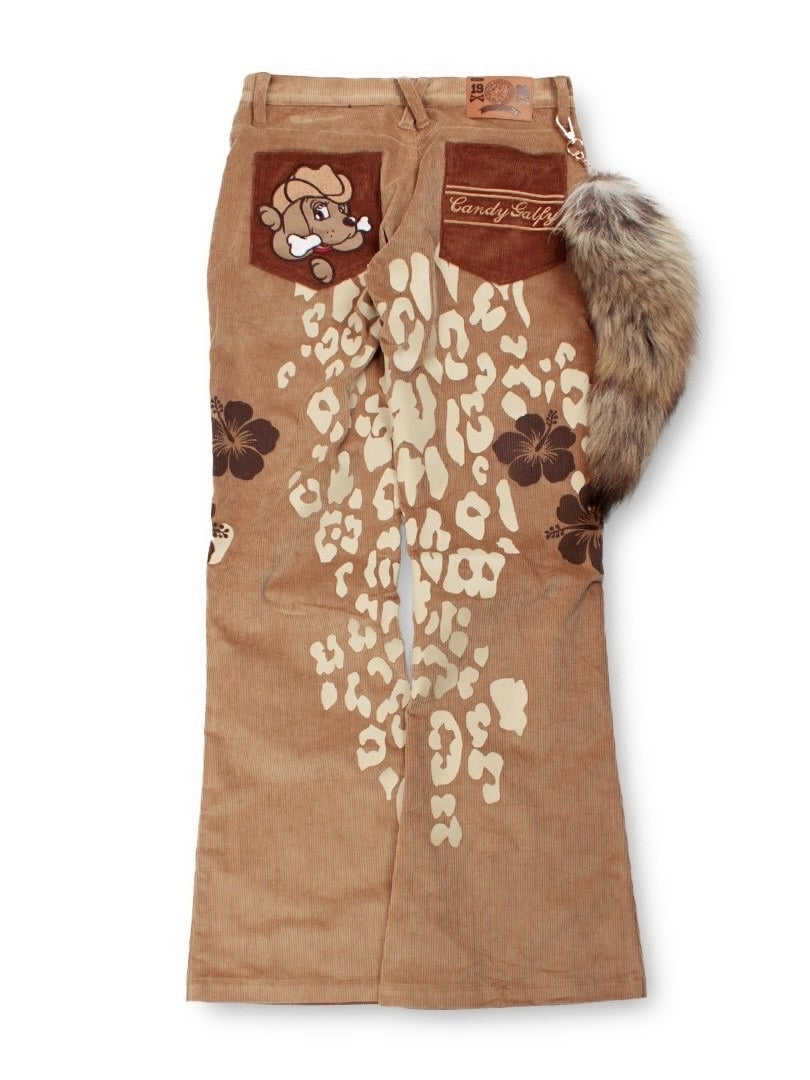 【GALFY】ロゴ的コーデュロイパンツ