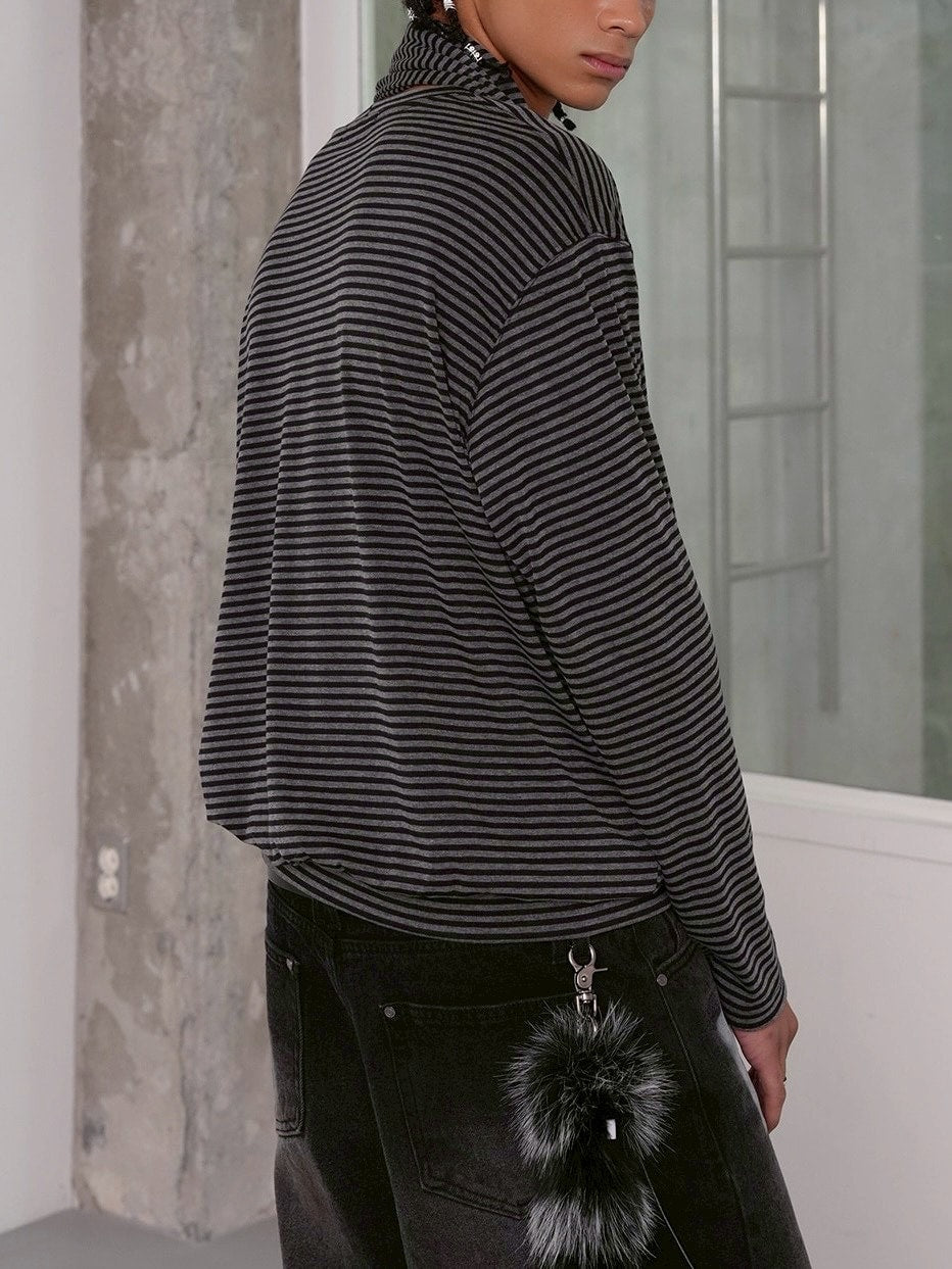 【ESC STUDIO】Drape Scarf T-shirt