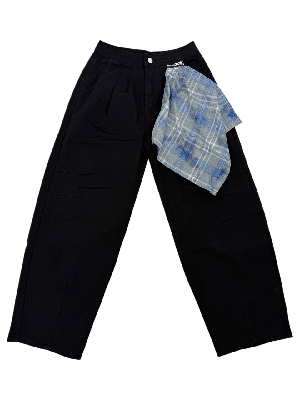 国際配送【Nerd out XU】waist scarf denim wide pants
