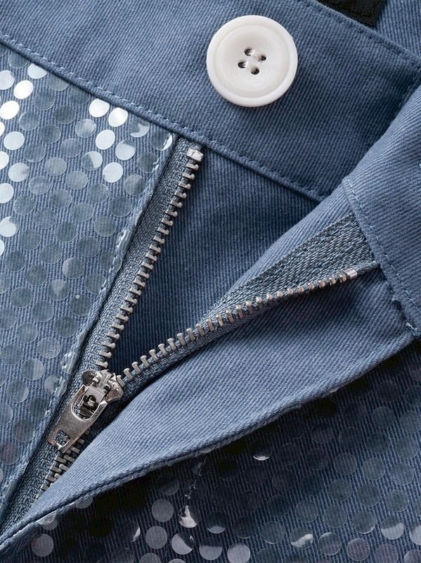 【The Boy Has No Patience】Transparent Pressed French Work Pants / 【ザボーイハズノーペーシェンス】ベルトストリングデニムパンツ