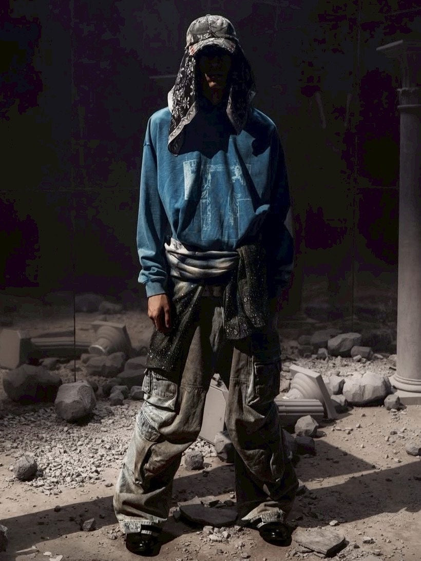 【The Boy Has No Patience】Adjustable Multi-Pocket Wiping Overalls / 【ザボーイハズノーペーシェンス】マルチポケットデニムパンツ