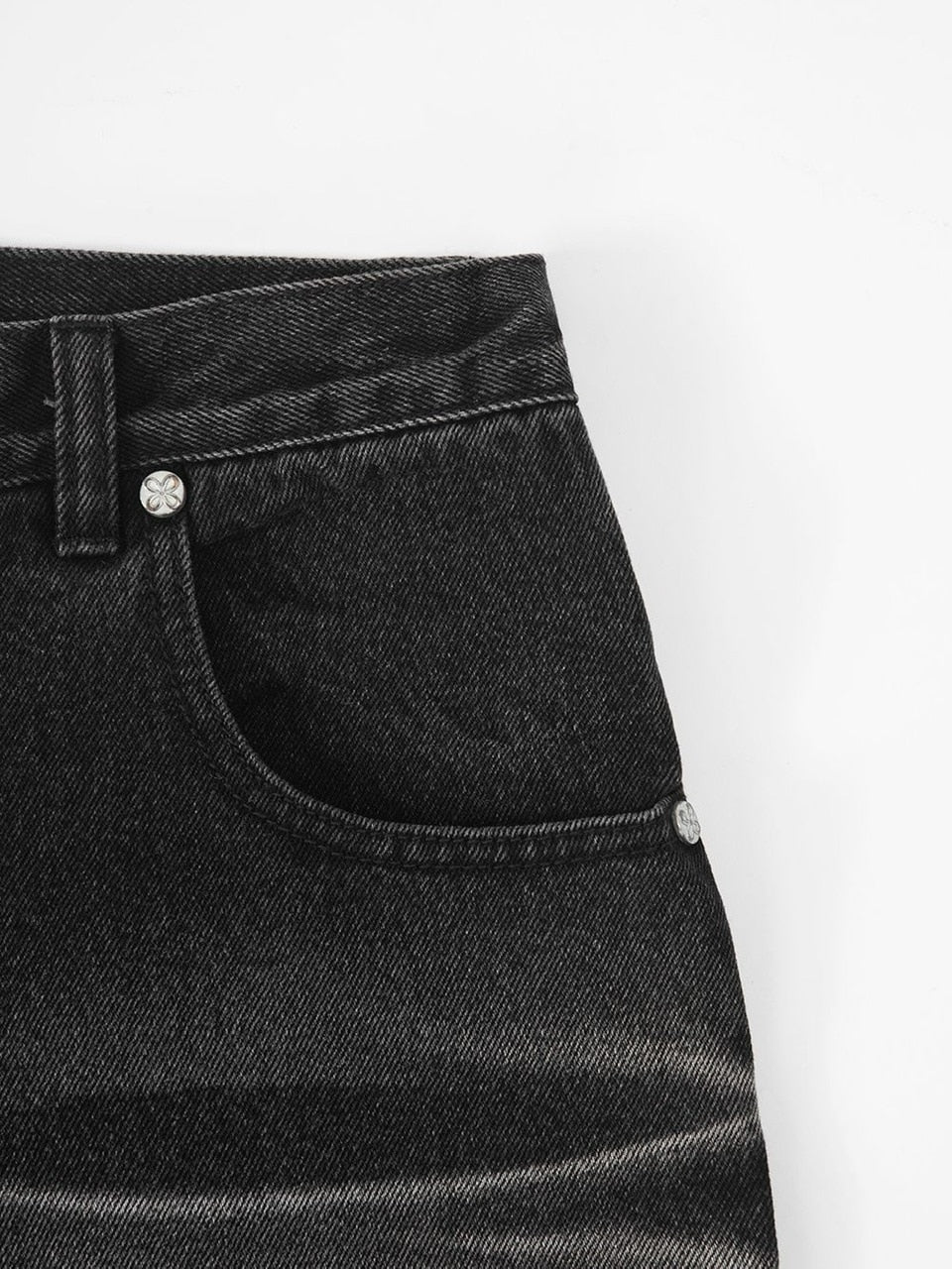 【SURGERY】surgery sutured wide denim pants