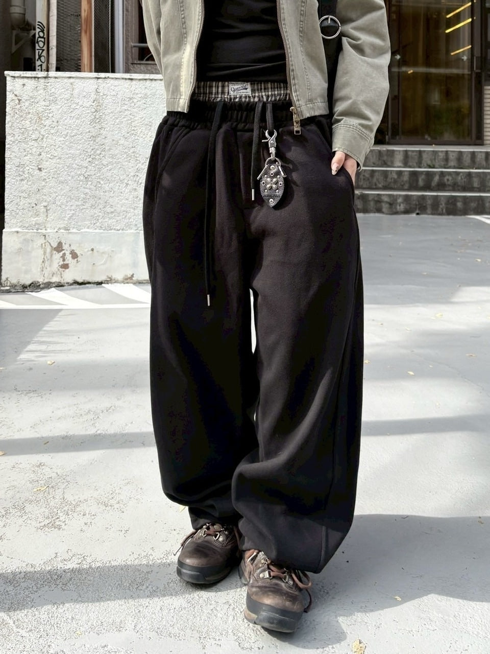 受注制【youll】layered sweat pants (2color)