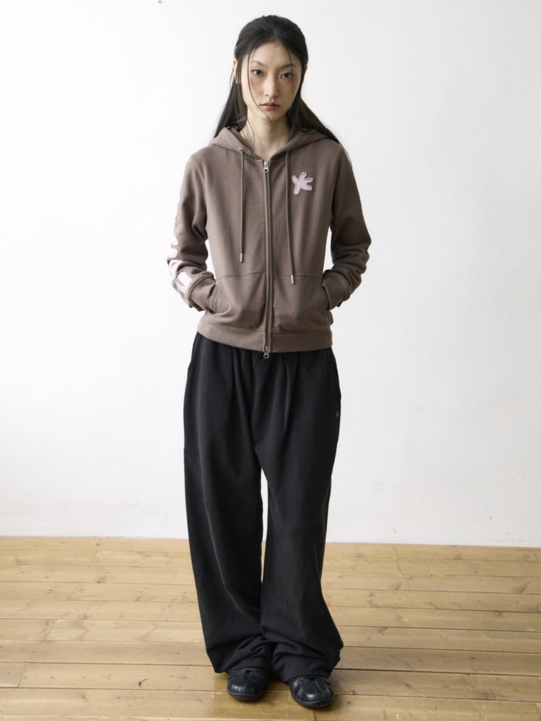 トップス yuika TCM tcdmt hooded zip-up (navy) TCM frame hooded zip-up (navy) | ファッション通販サイト NUGU