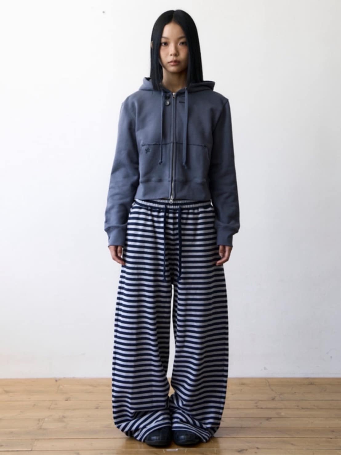 【THECOLDESTMOMENT】TCM stripe sweat pants