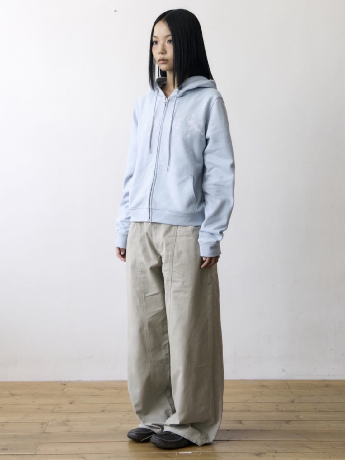 【THECOLDESTMOMENT】TCM nordic hooded zip-up