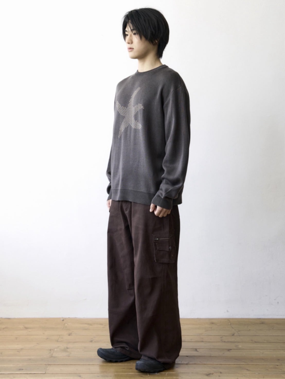 【THECOLDESTMOMENT】TCM starfish logo knit