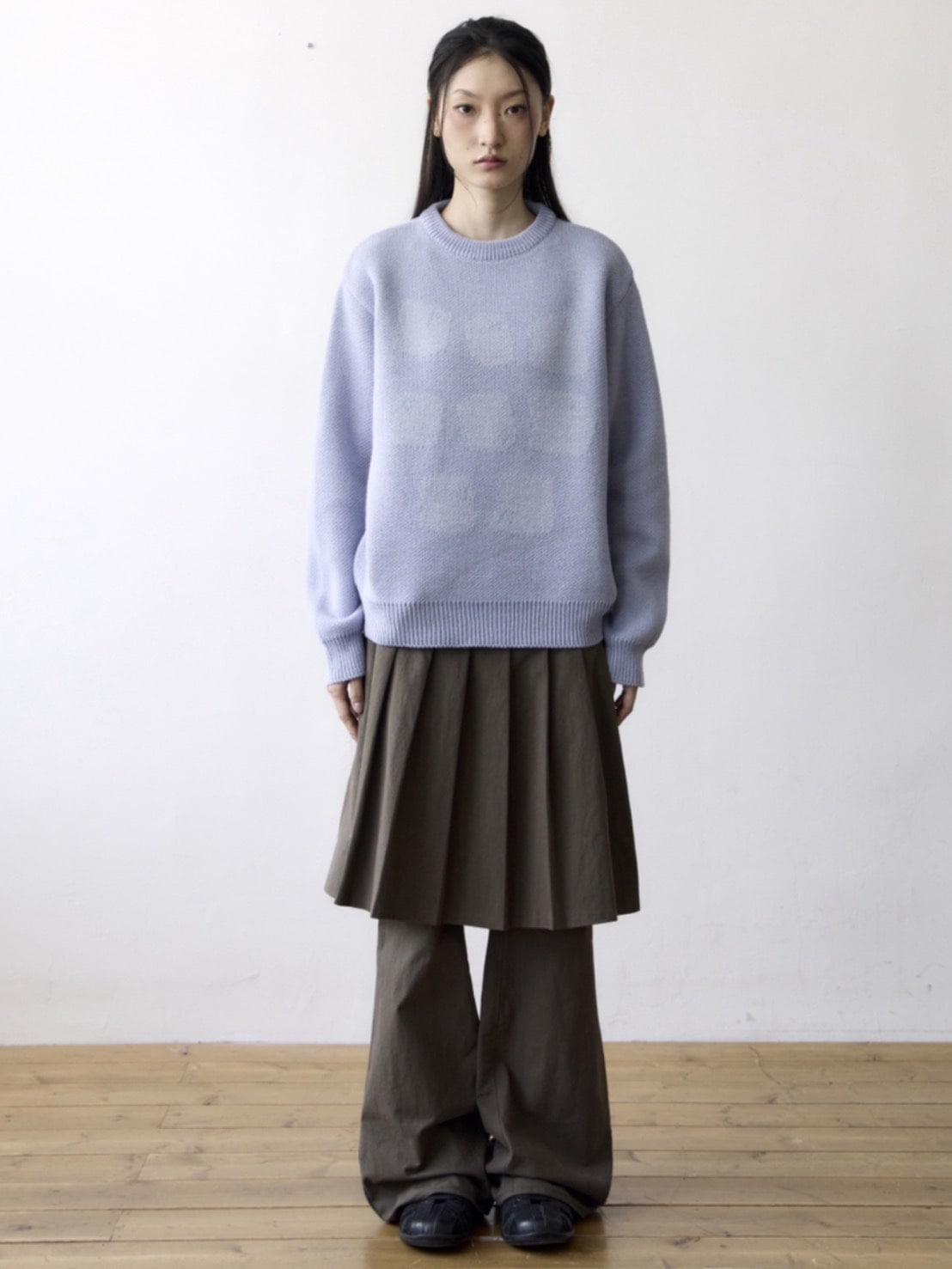 【THECOLDESTMOMENT】TCM typing logo knit